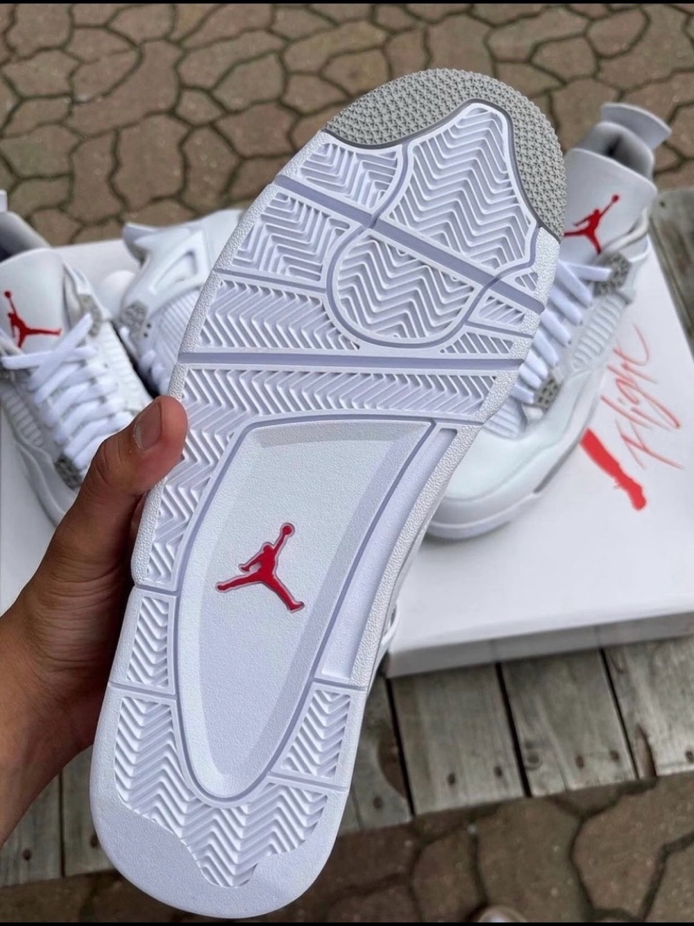 Air Jordan 4 Retro White Oreo 2021 -Men's Basketball Sneakers Shoes - Picture 3 of 6